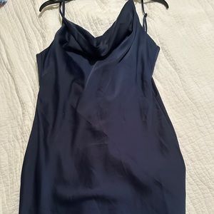 Urban outfitters Mallory cowl neck slip satin dress